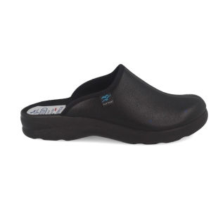 Flyflot Skinn tøfler Black